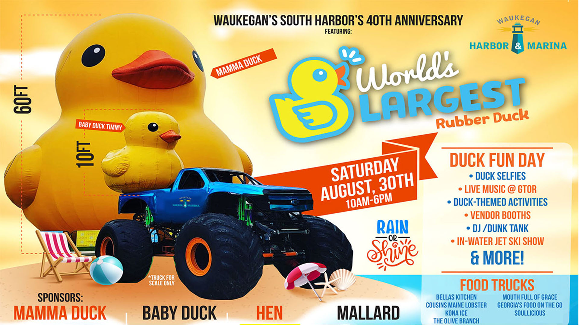 Celebrate Waukegan Harbor’s 40th Anniversary with the World’s Largest Rubber Duck